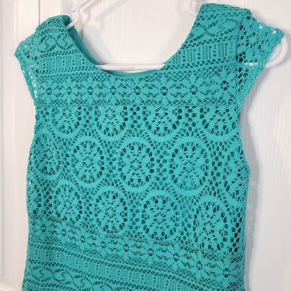 Teal / Turquoise Dress Size Small - Picture 2 of 6